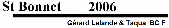 G�rard Lalande & Taqua  BC F