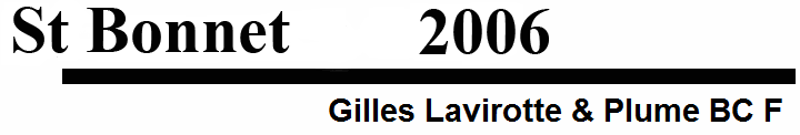 Gilles Lavirotte & Plume BC F